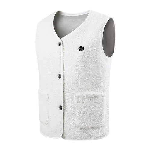 Unisex Premium Fleece Electric Heated Vest | Thermal Cycling & Outdoor Winter Jacket